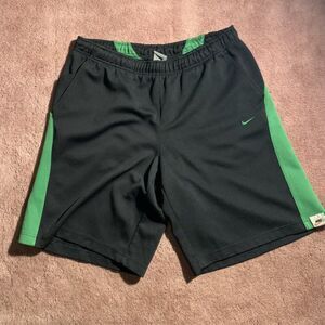 Y2K Nike Green and‎ Black Shorts